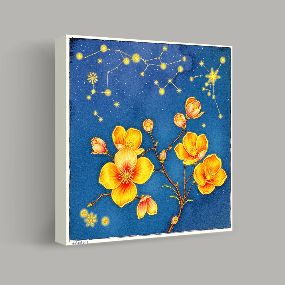 Celestial Blooms — canvas