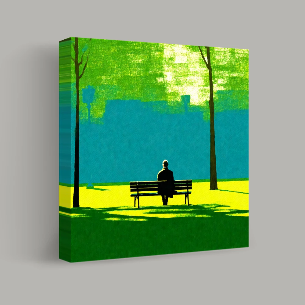 Solitude in the Park — canvas