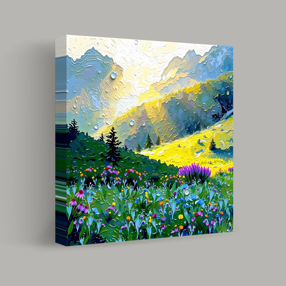 Radiant Meadow Morning — canvas