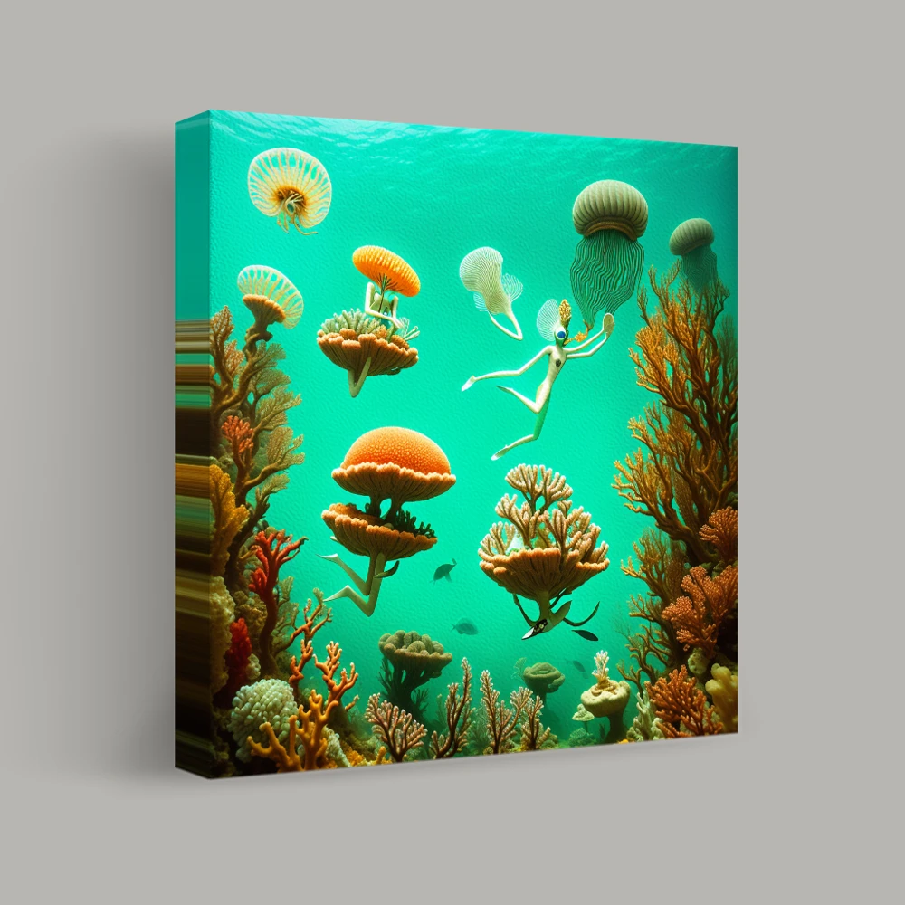 Dance of the Coral Spirits — canvas