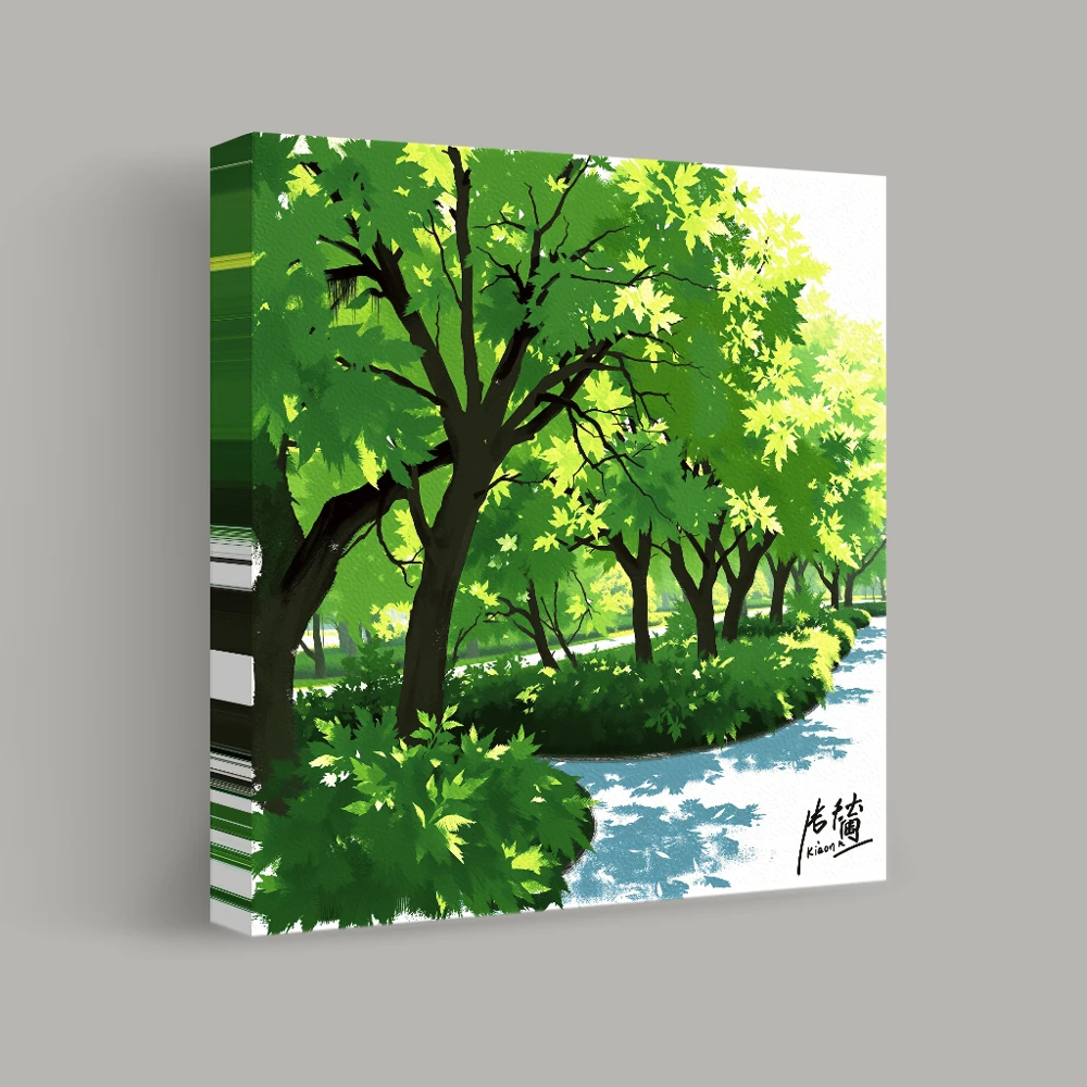 Whisper of the Verdant Trail — canvas
