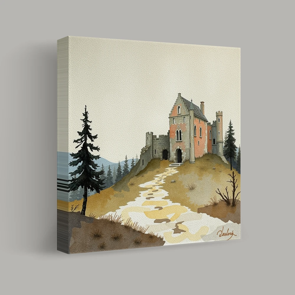 Castle on the Hill — canvas