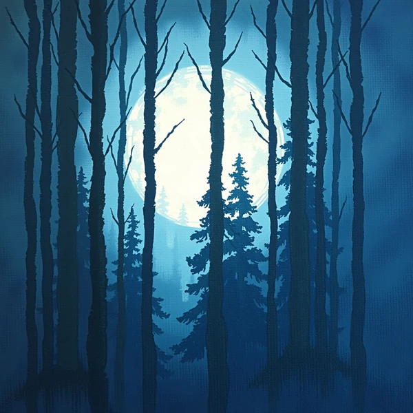Enchanted Moonlit Woods