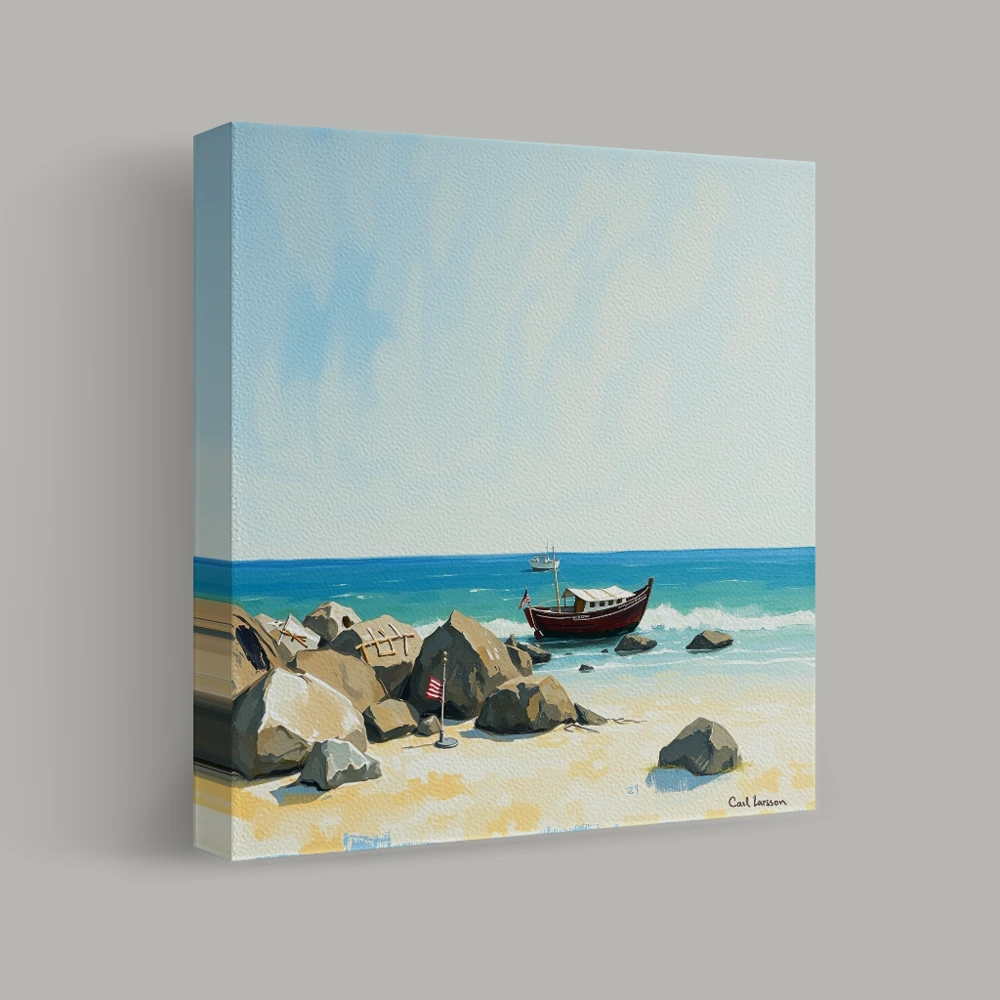 Serenity by the Seashore — canvas
