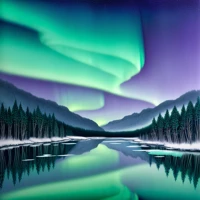 Aurora by the Silent Lake thumbnail 2