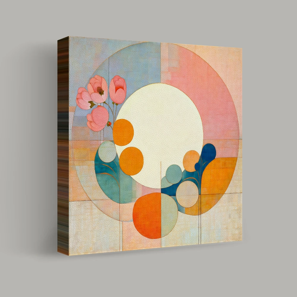Geometric Harmony in Bloom — canvas