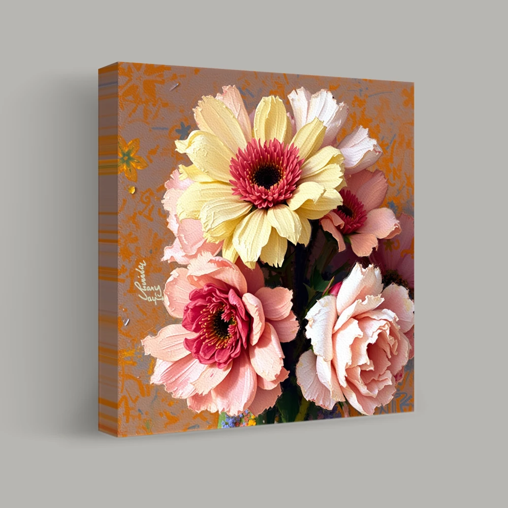 Blossoms of Vibrant Serenity — canvas