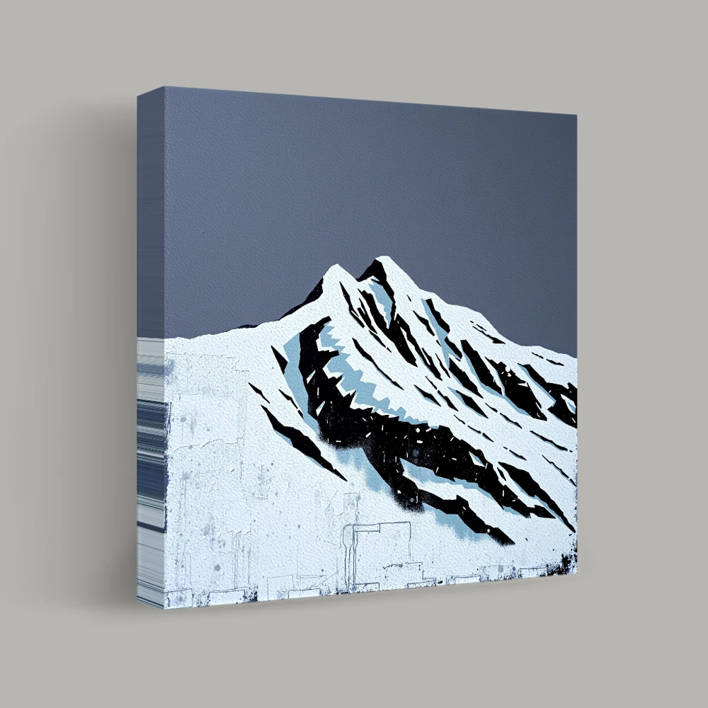 Stille Pieken Onder Grijze Luchten — canvas