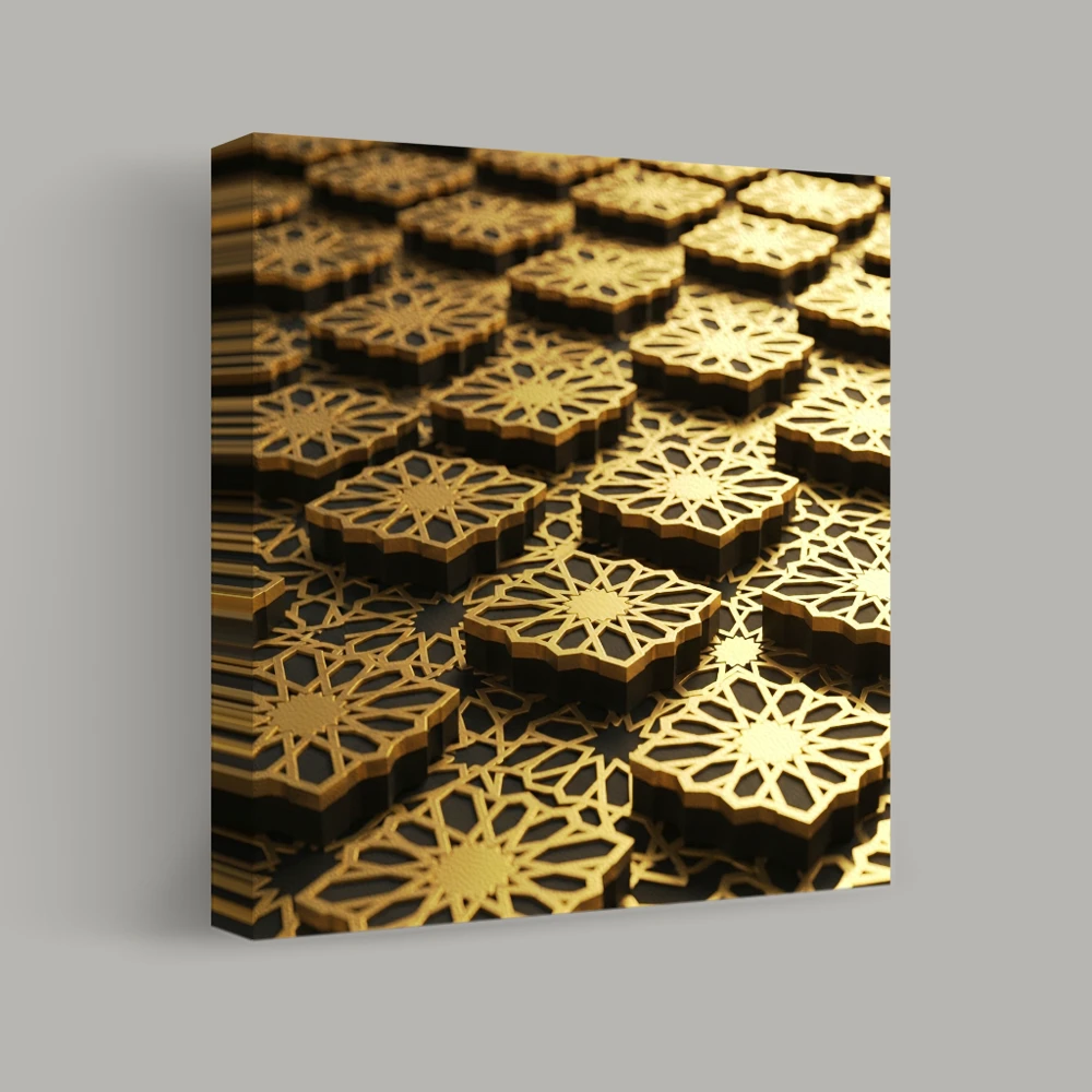 Geometric Echoes — canvas