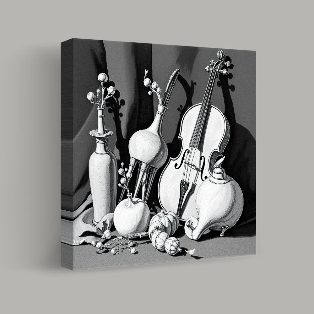 Muted Arrangement — canvas