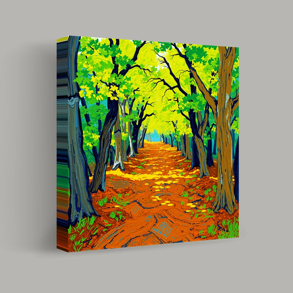 Path of Vibrant Woods — canvas
