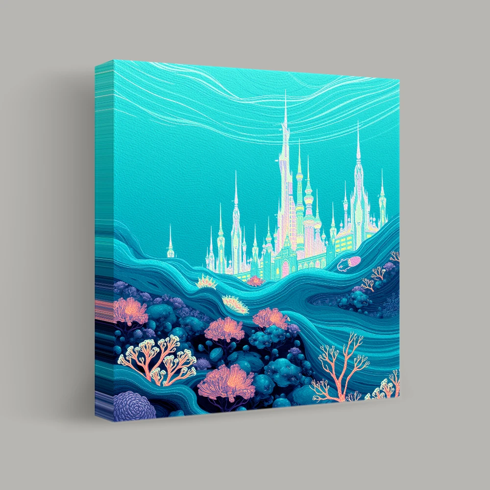 City Beneath the Waves — canvas