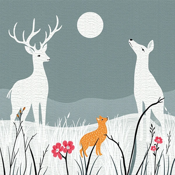 Moonlit Forest Creatures view 2