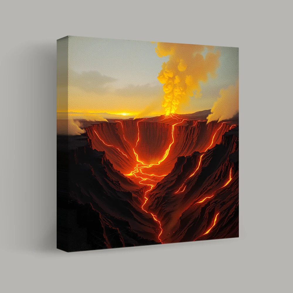 Inferno's Descent — canvas