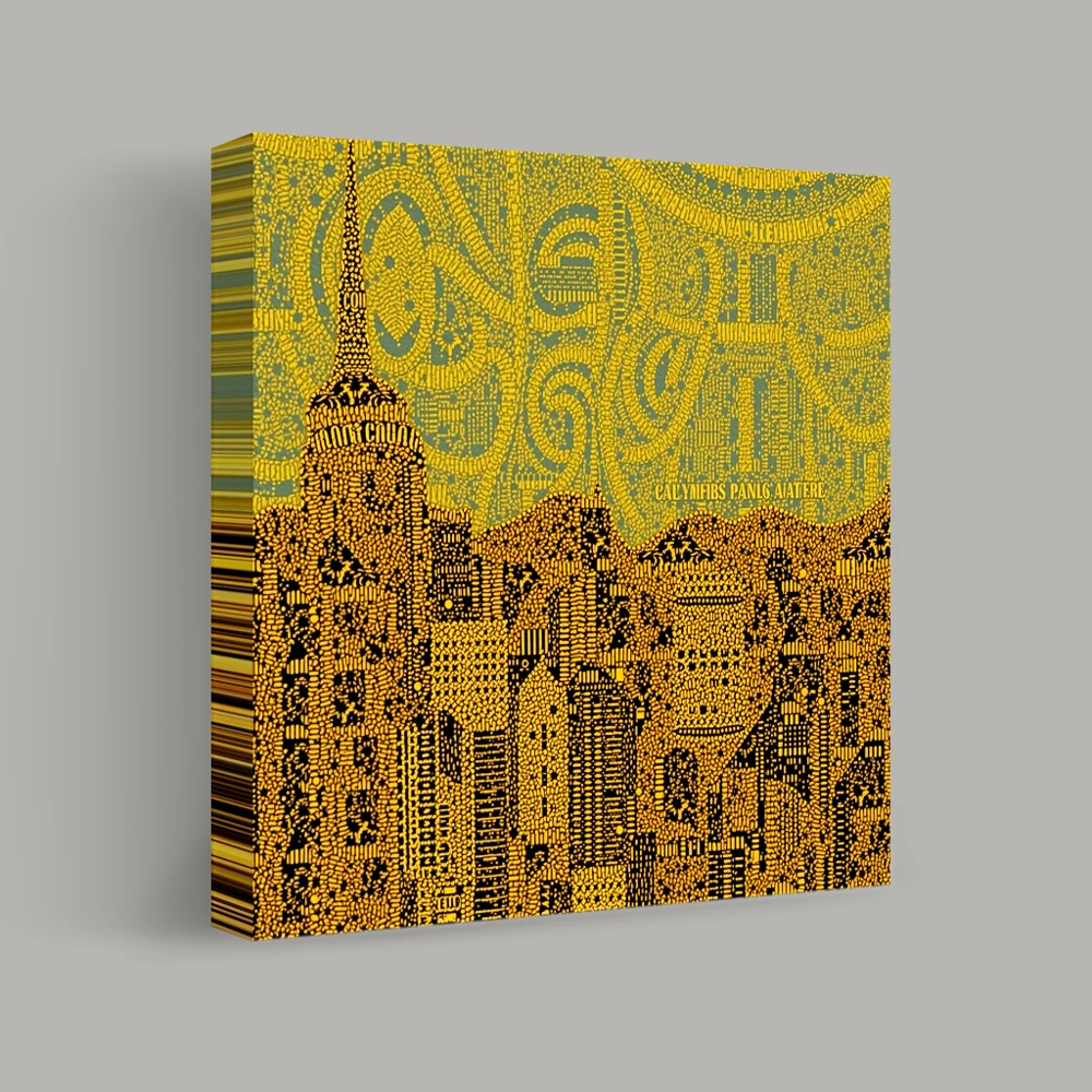 Mosaic Cityscape Illusions — canvas