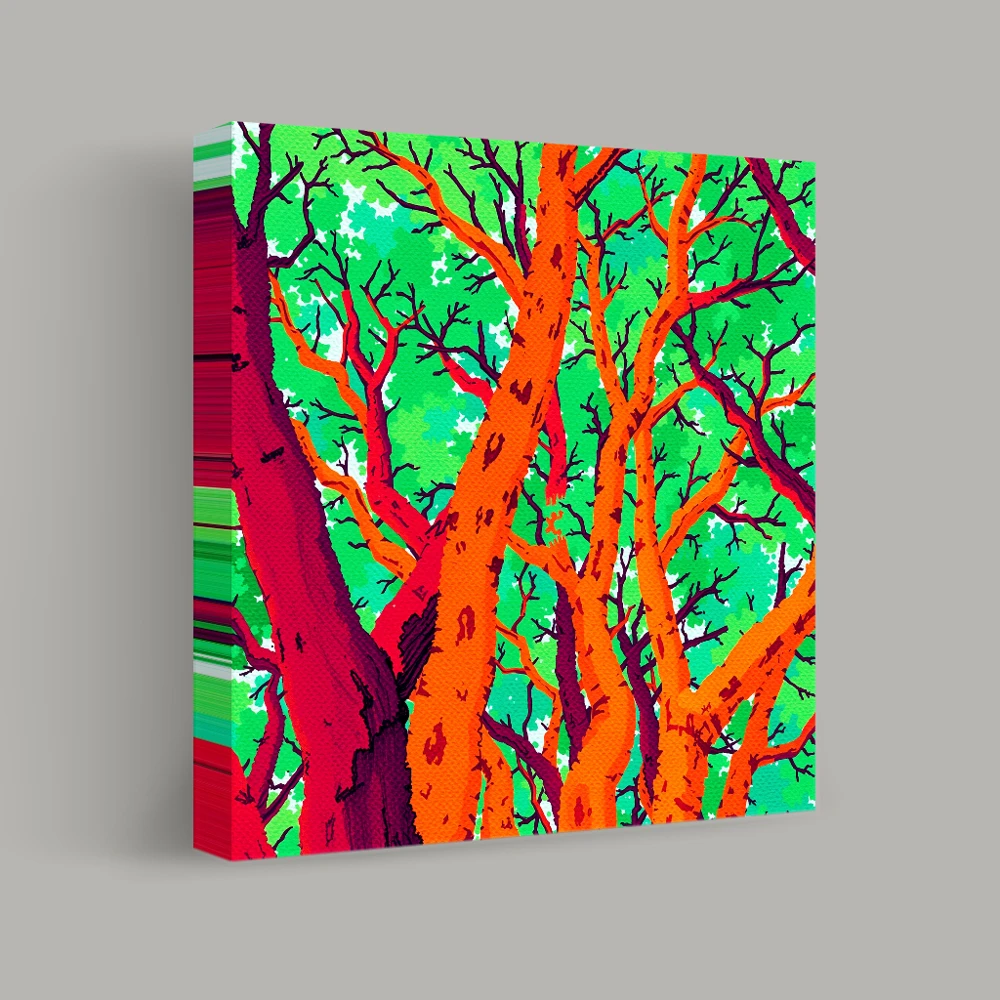 Vibrant Canopy Dreams — canvas