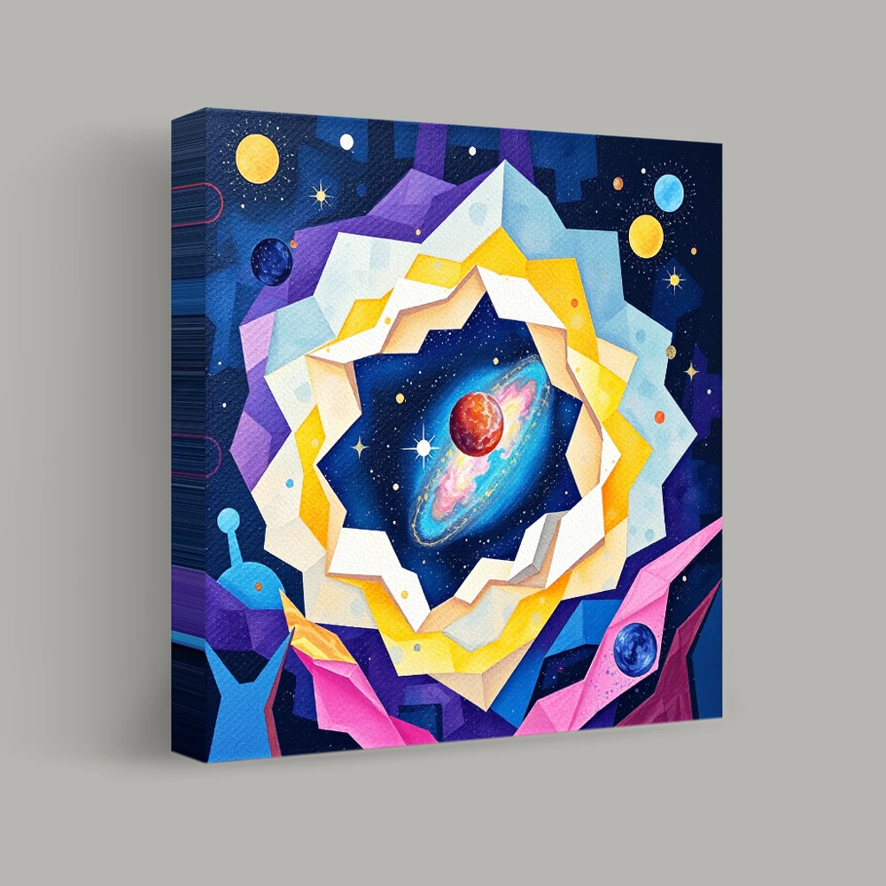 Cosmic Origami — canvas