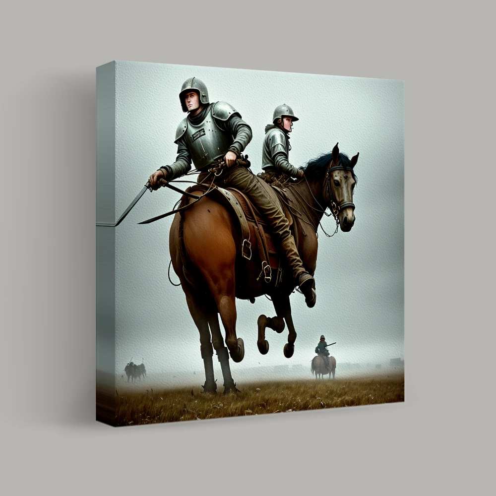 Knights of the Misty Field — canvas