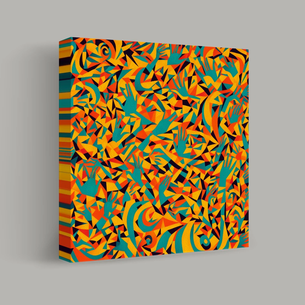 Kaleidoscope of Hands — canvas