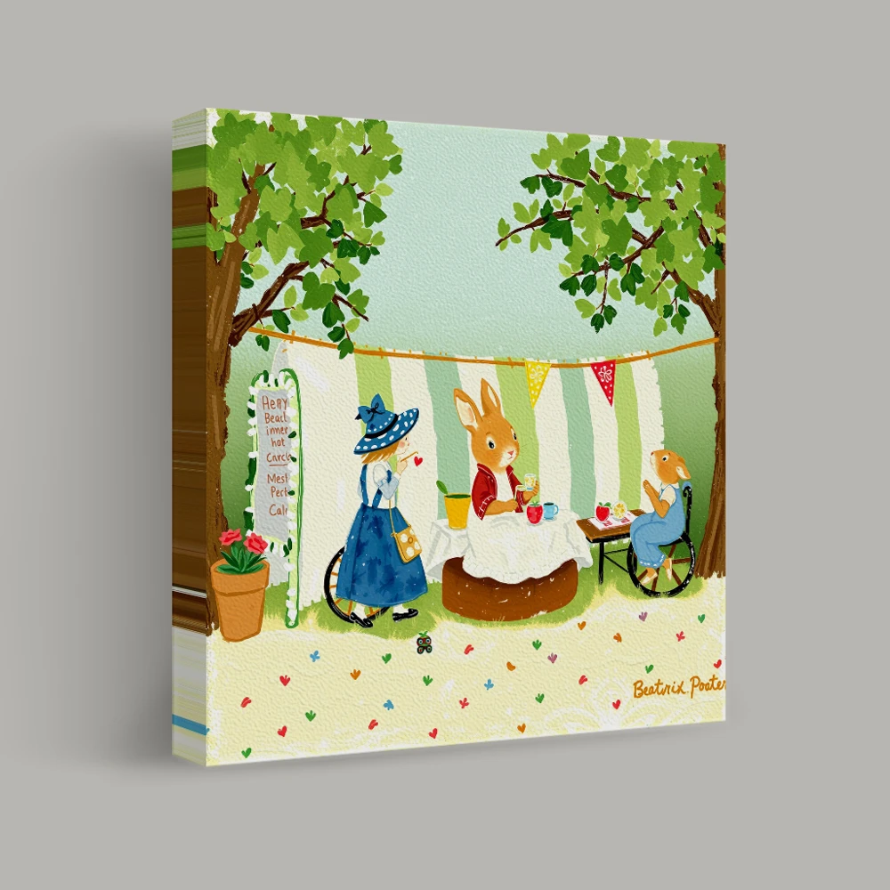 Afternoon Tea in the Garden — canvas