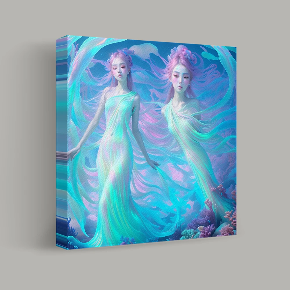Ethereal Dance of the Sea Spirits — canvas