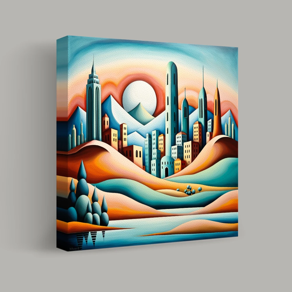 Towers Beyond the Horizon — canvas