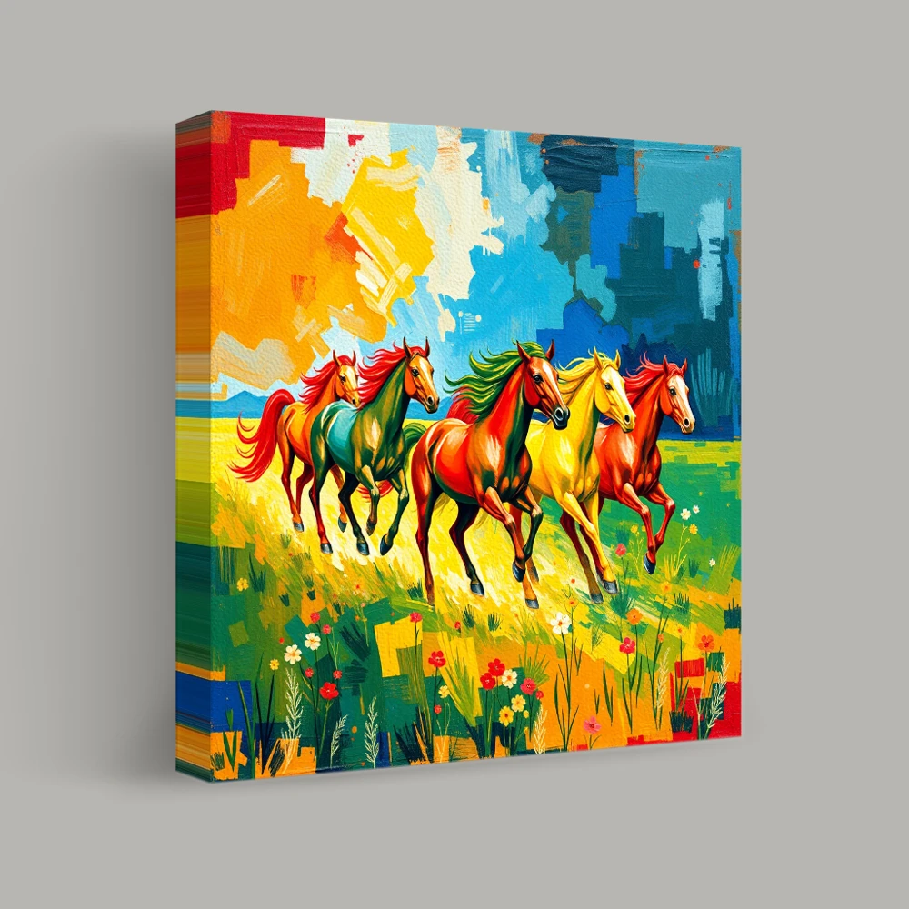 Gallop of Vibrant Spirits — canvas