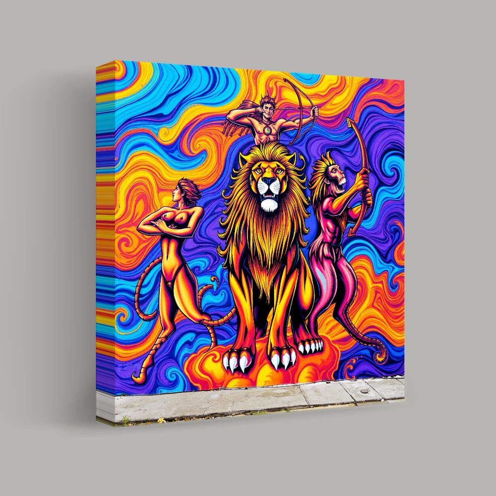Vibrant Guardians — canvas