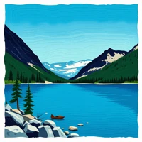 Sereniteit bij het Alpenmeer miniatuur 2