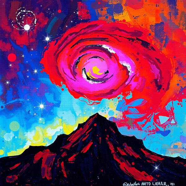 Cosmic Vortex Above the Peak