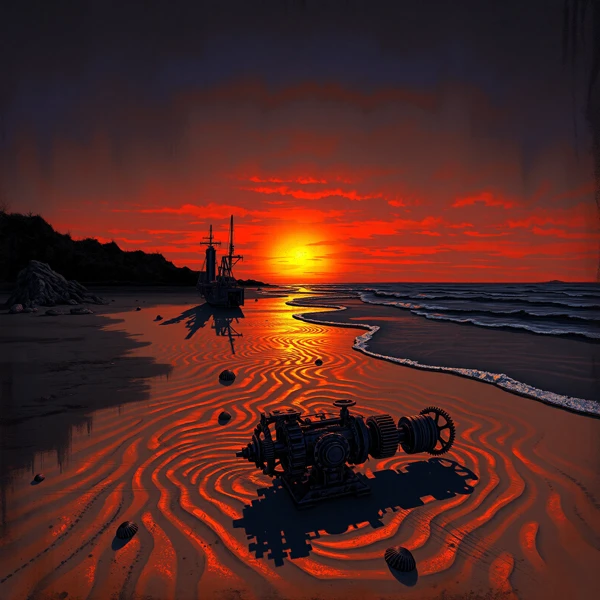 Sunset of the Mechanical Shore