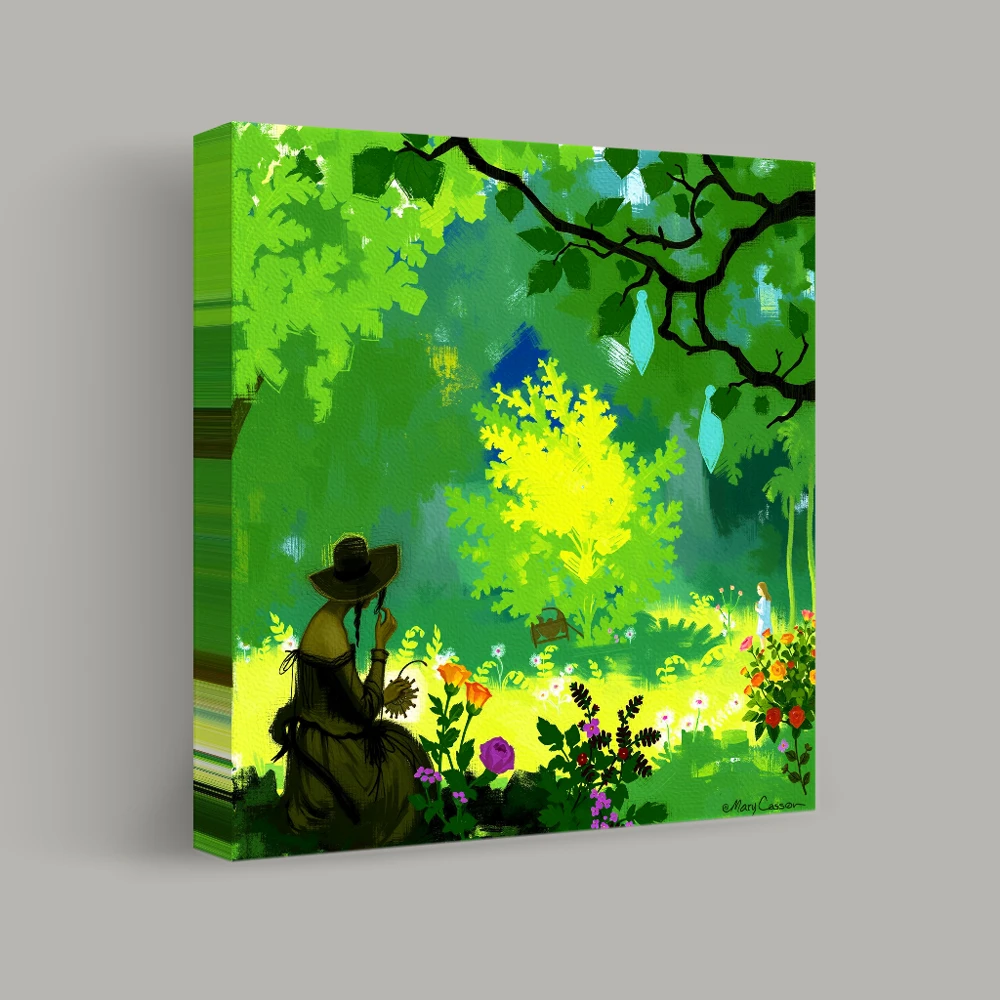 Secrets of the Enchanted Garden — canvas