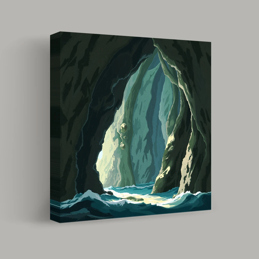 Geheimen van de Getijdengrot — canvas