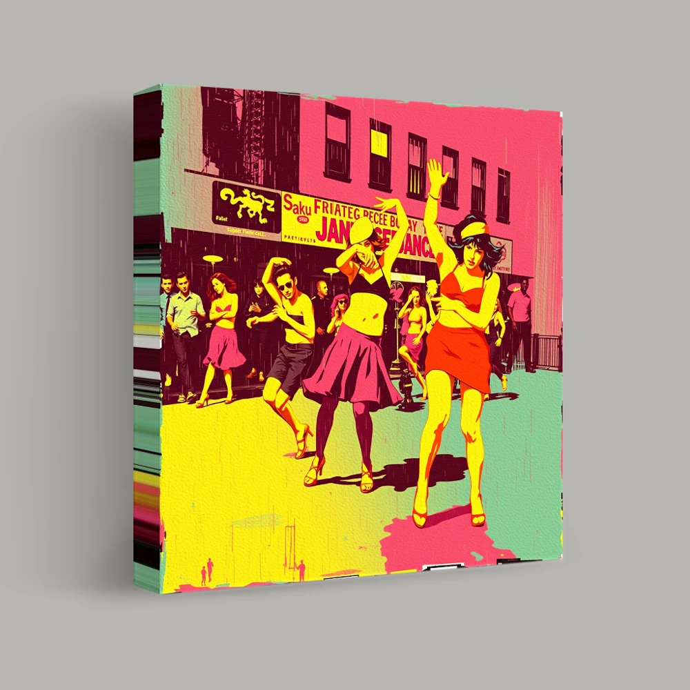 Street Dance Revelry — canvas