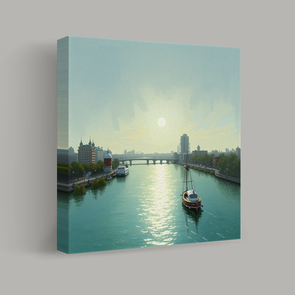 Tranquil Waters at Dawn — canvas