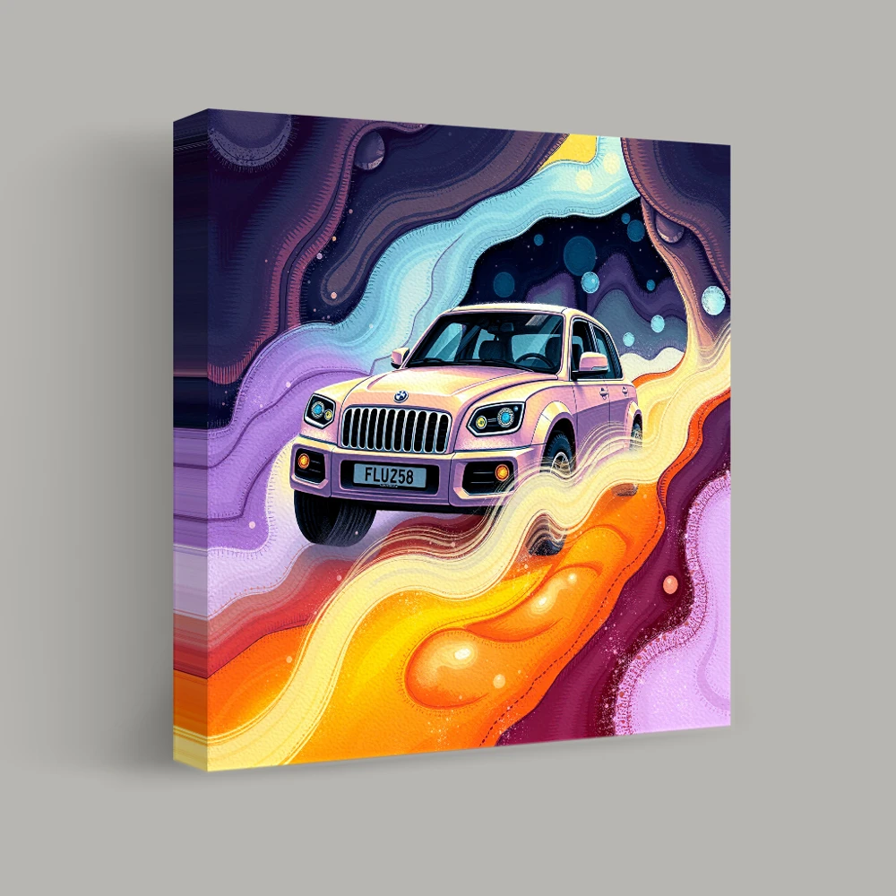 Journey Through the Cosmic Waves — canvas