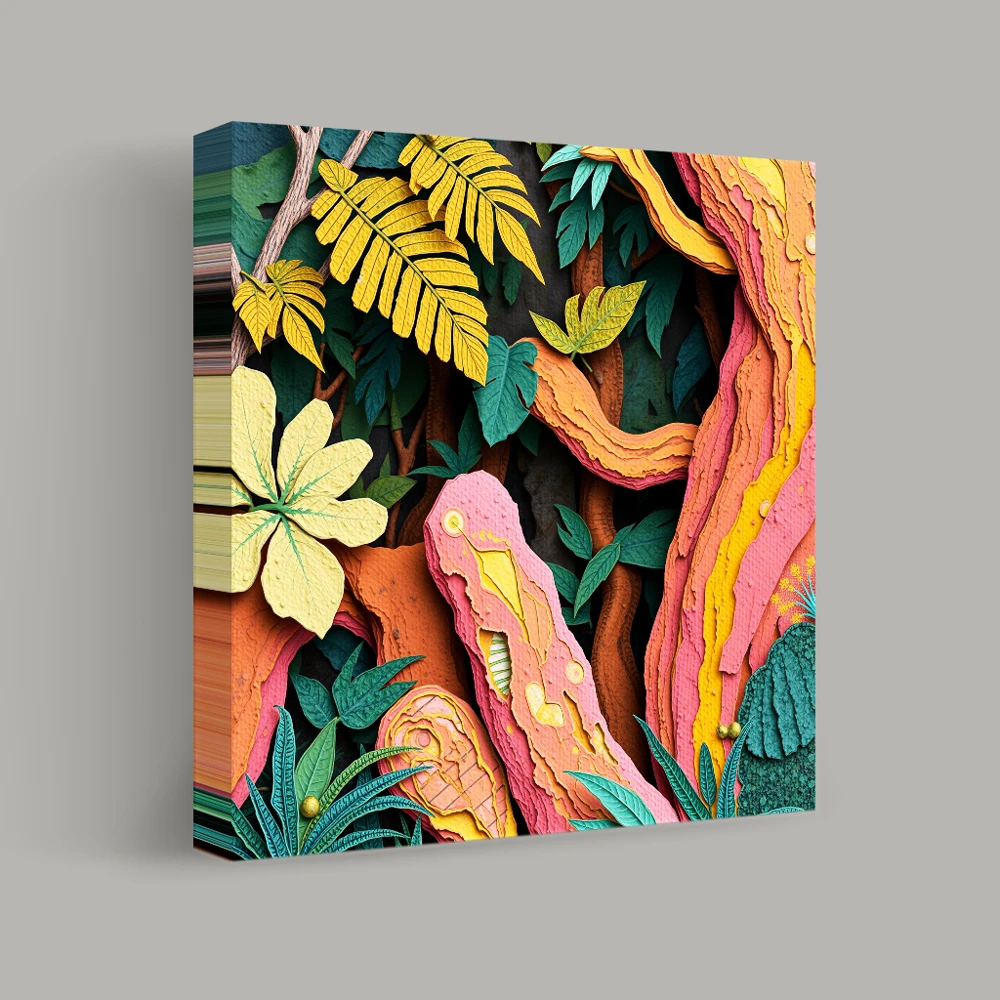 Jungle Lagen Onthuld — canvas