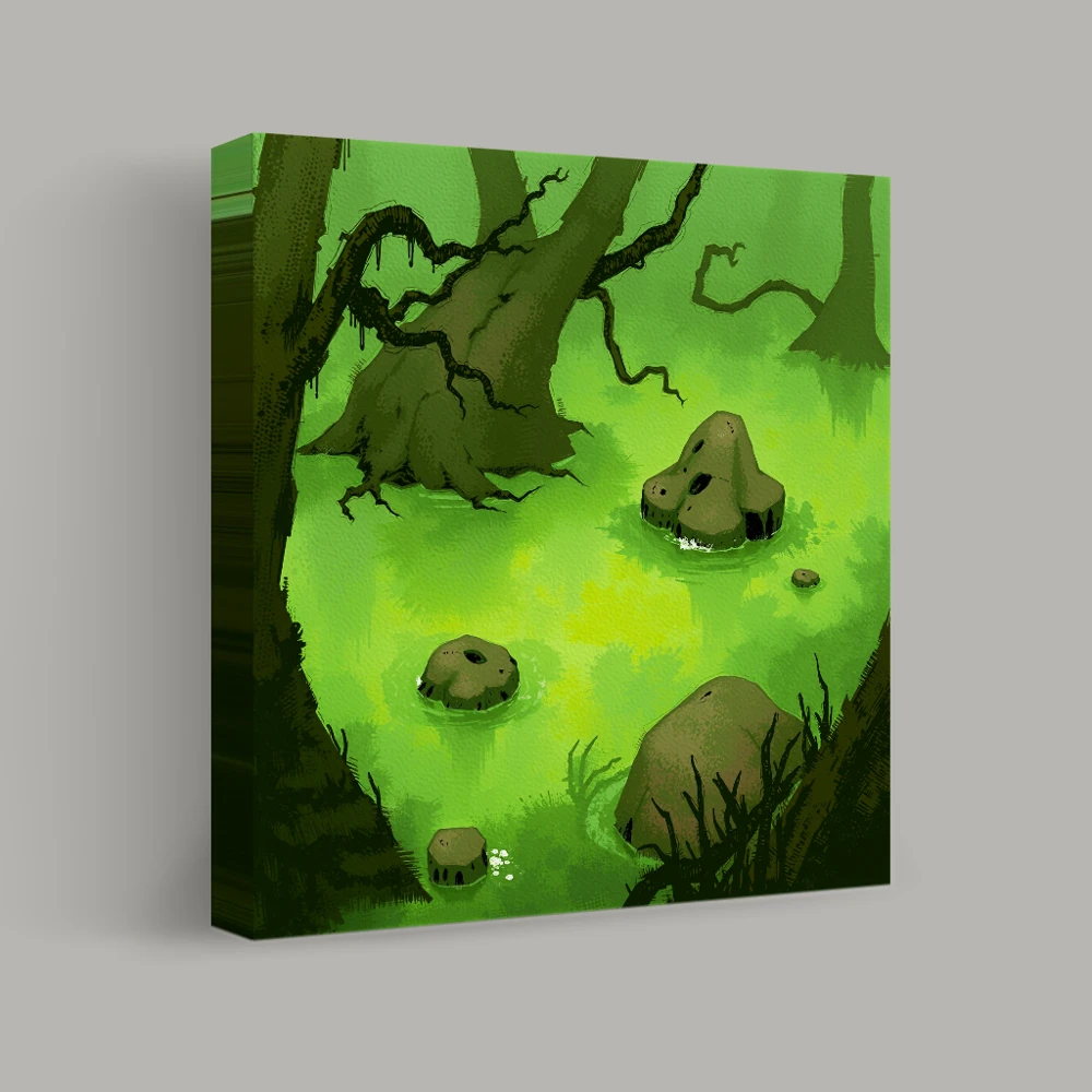 Echoes of the Enchanted Swamp — canvas