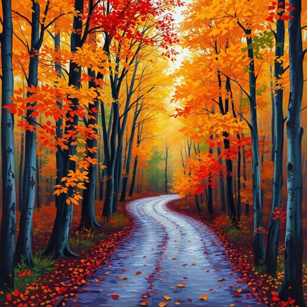Autumn's Golden Pathway
