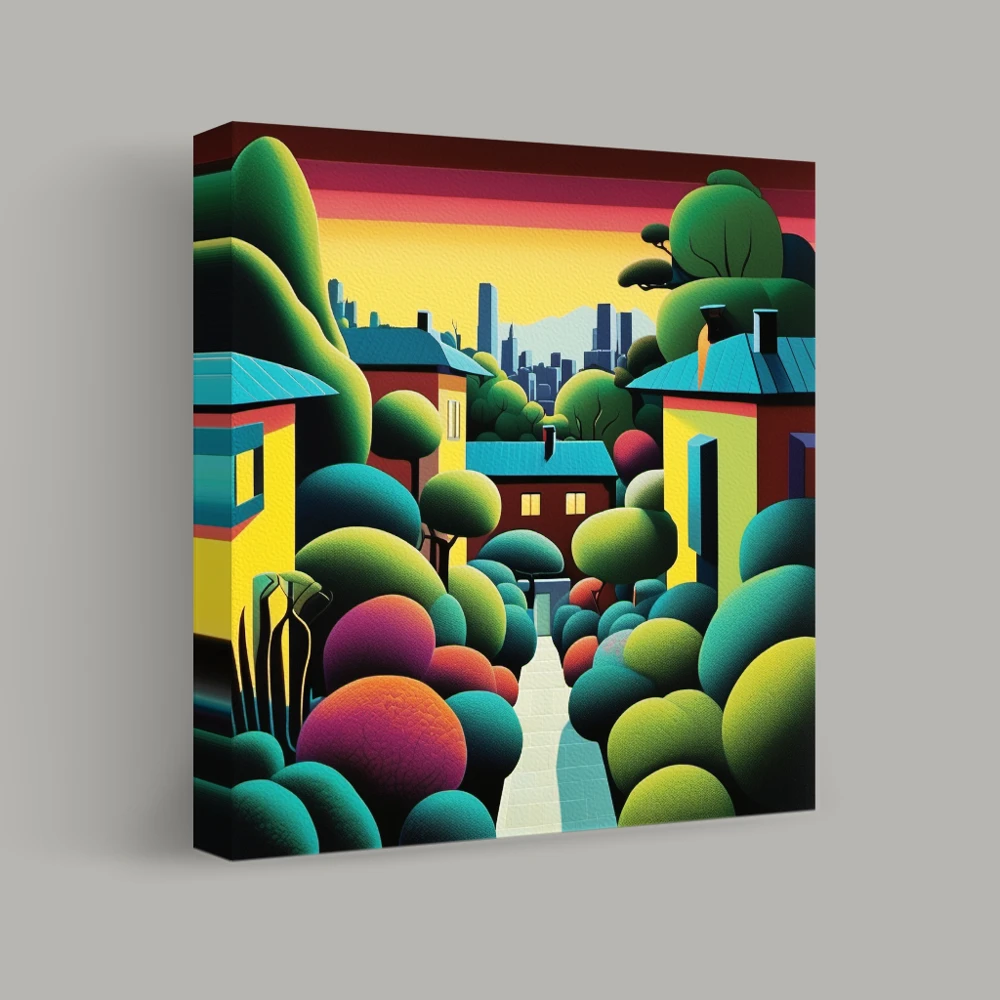 Suburban Dawn — canvas