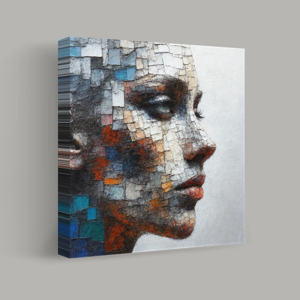 Mosaic of Expressions — canvas