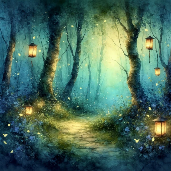Lanterns in the Enchanted Grove view 2