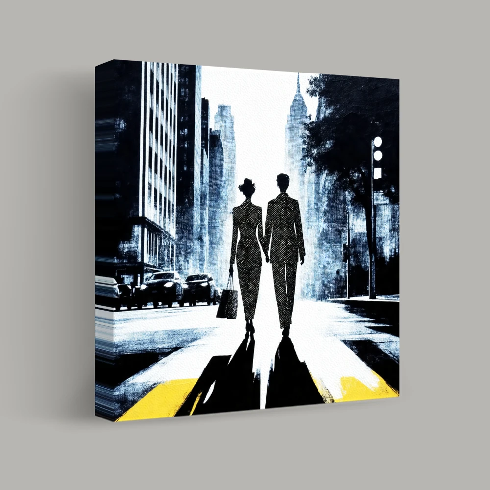 Stroll Through Gotham's Shadows — canvas