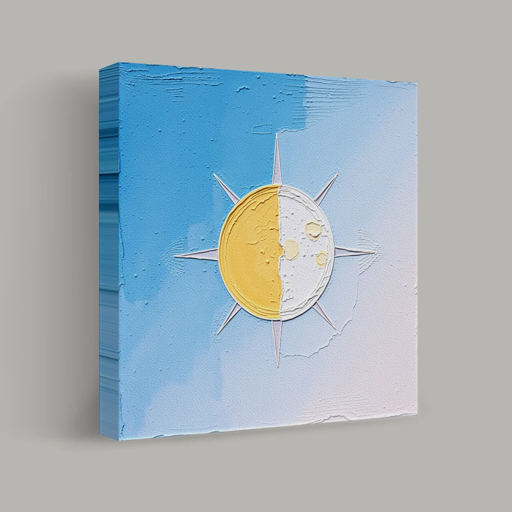 Dual Realms of Day and Night — canvas