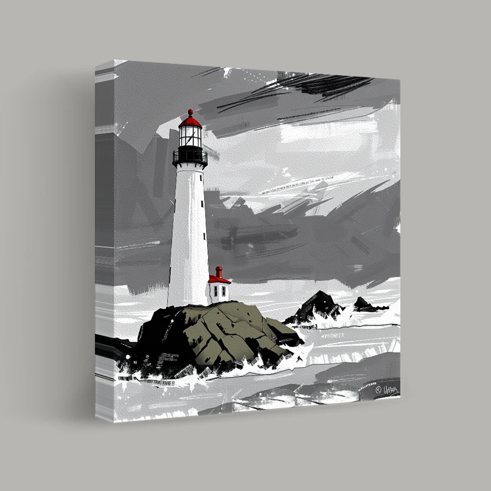 Beacon on the Rocks — canvas