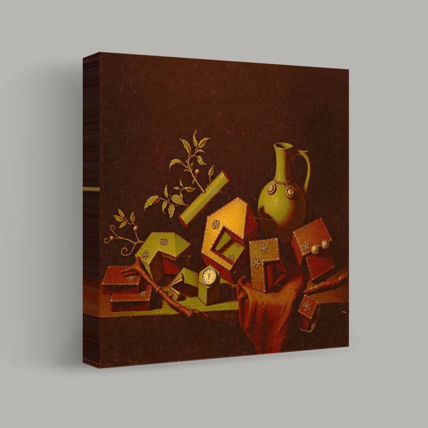 Geometric Still Life with Vase view 1