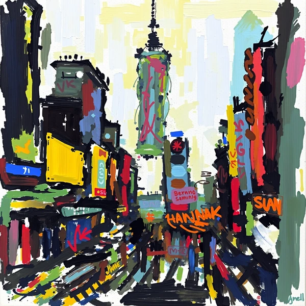 Neon Dreams of the Urban Canvas