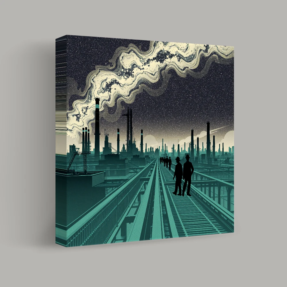 Industrial Constellations — canvas