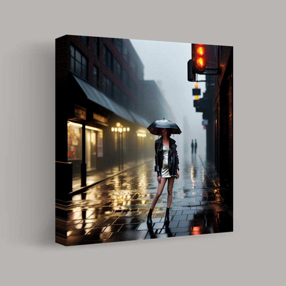 Reflections in the Rain — canvas