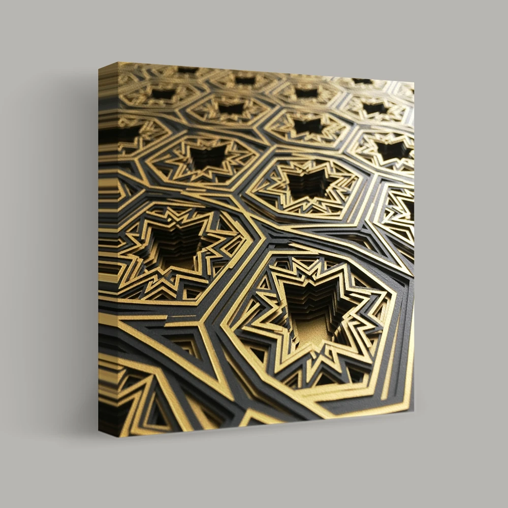 Geometric Echoes — canvas